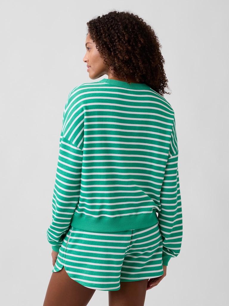 Oversized Wedge French Terry Sweatshirt