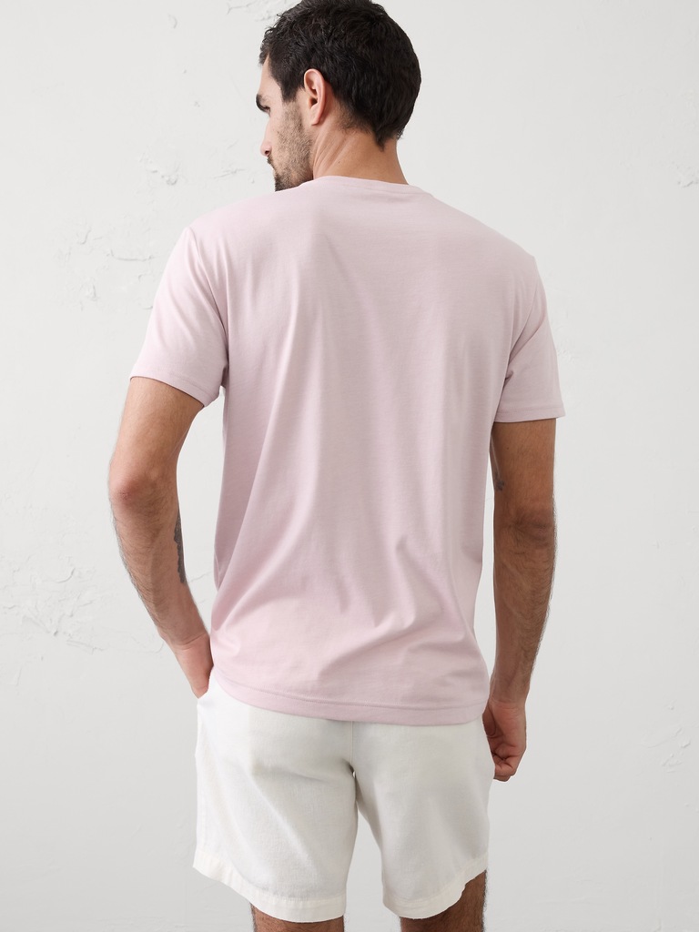 Standard-Fit Premium Wash V-Neck Shirt