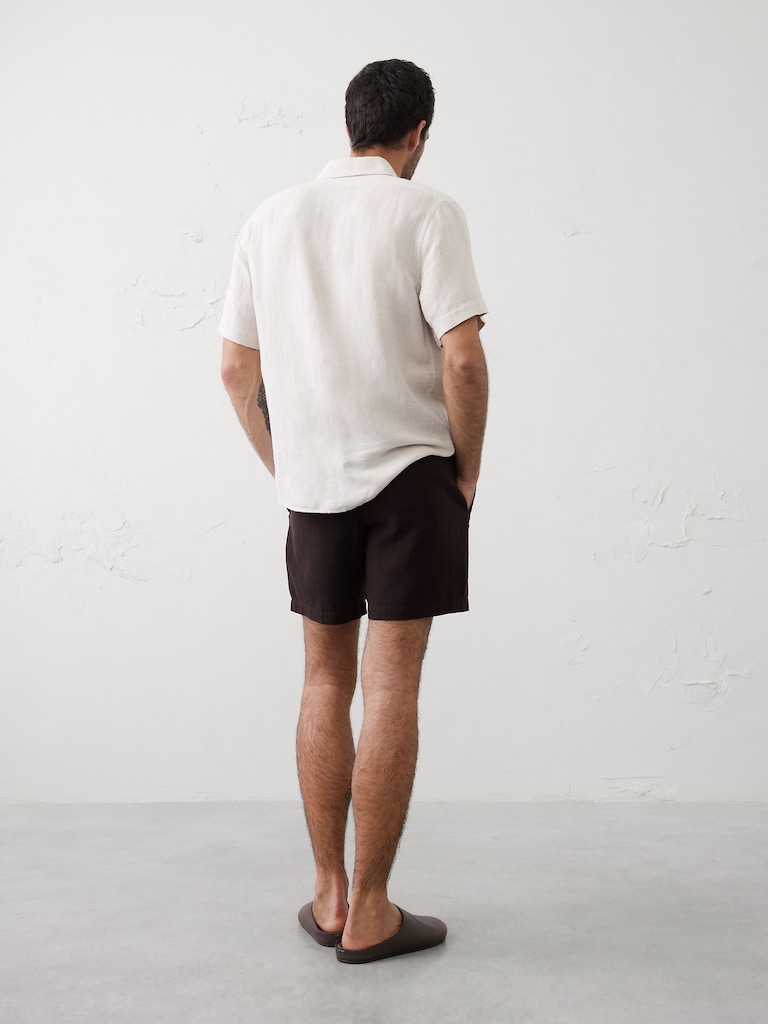 Slim-Fit 7" Linen-Blend Short