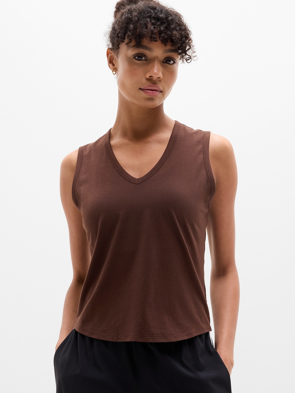 V-Neck Hardware One-Piece Swimsuit