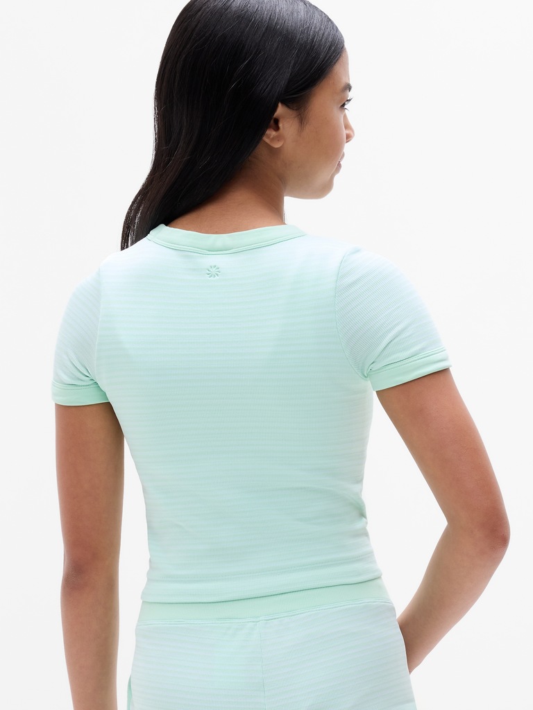 Athleta Girl Rise Above High Neck Tee