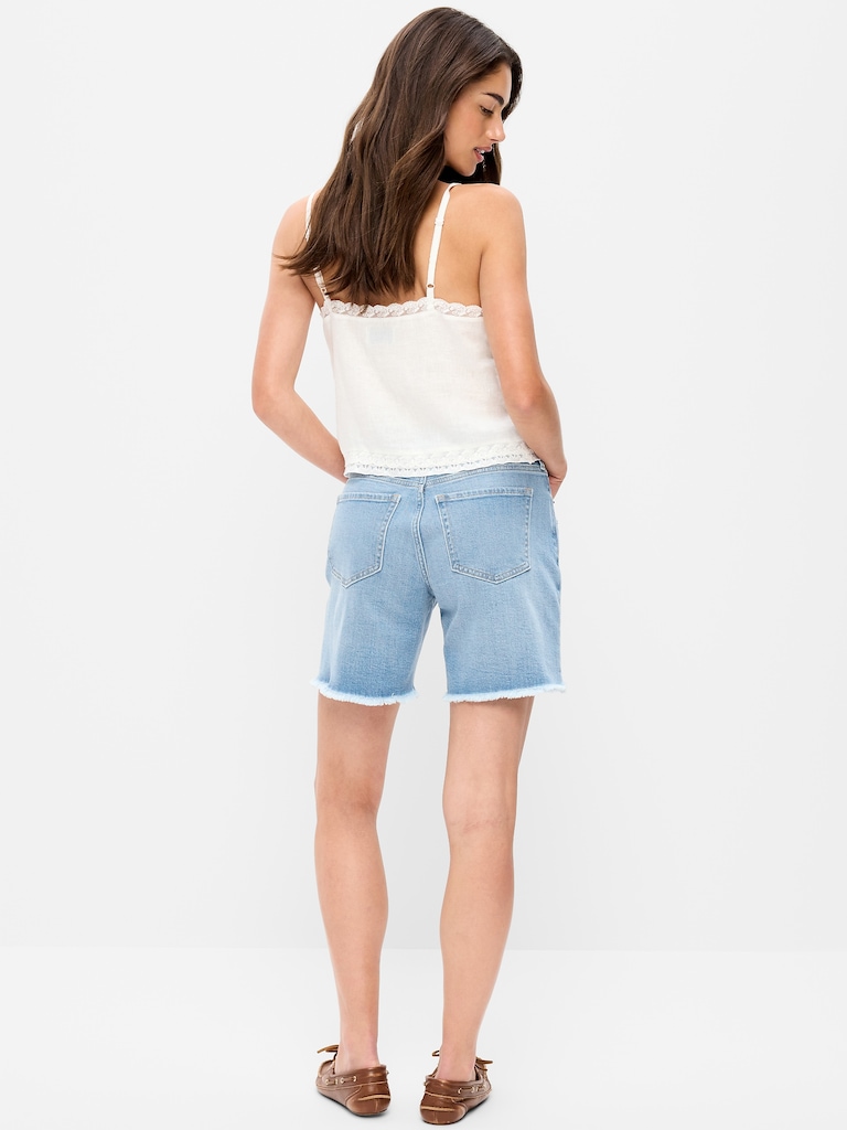 High-Waisted OG Jean Cut-Off Shorts -- 7-inch inseam