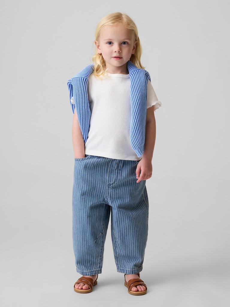 Baby & Toddler Pull-On Barrel Jeans