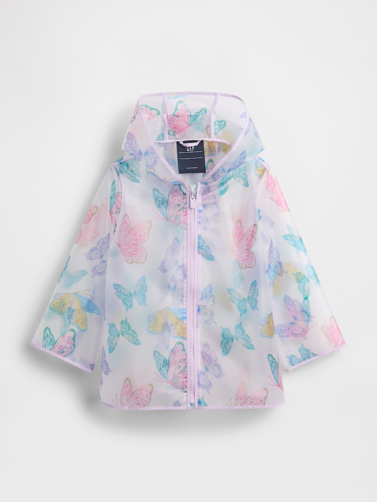 Baby & Toddler Butterfly Rain Jacket