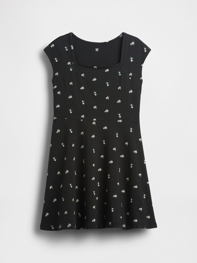 Kids Jersey Square-Neck Dress