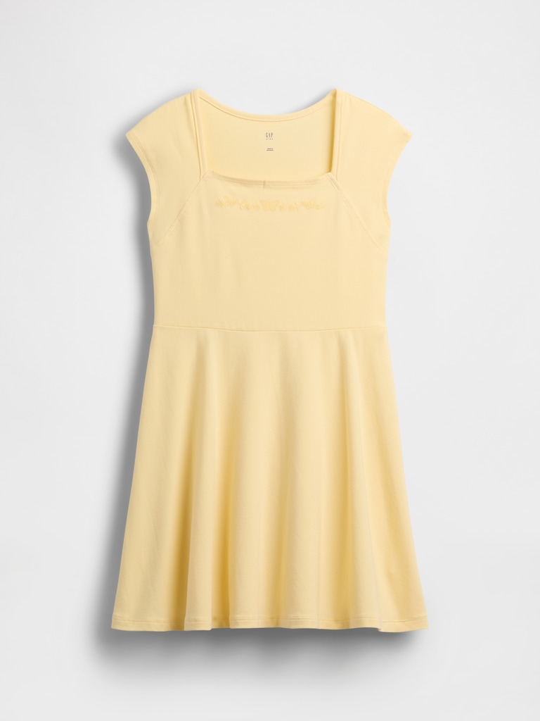 Kids Jersey Square-Neck Dress