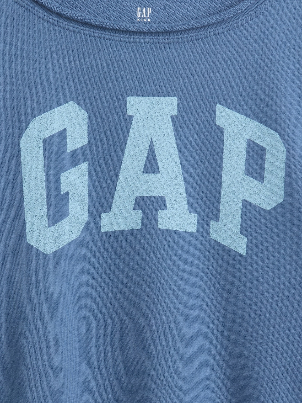 Kids French Terry Wide-Neck Logo Sweatshirt