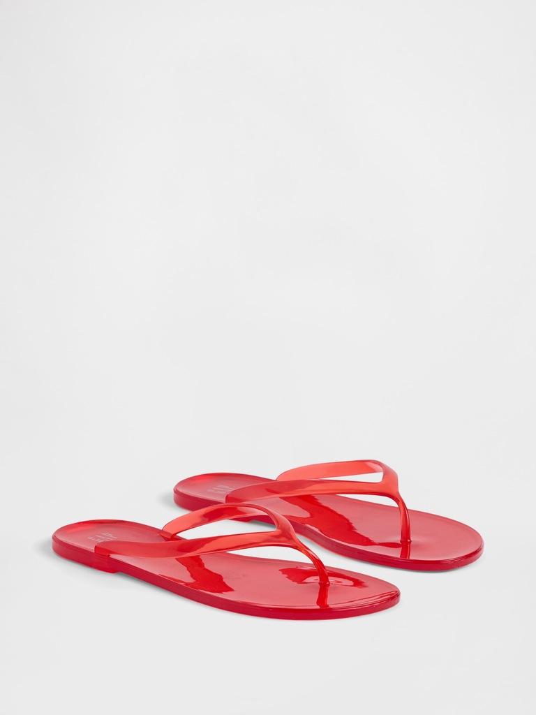 Gap Logo Jelly Flip Flops