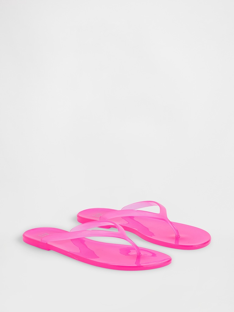 Gap Logo Jelly Flip Flops
