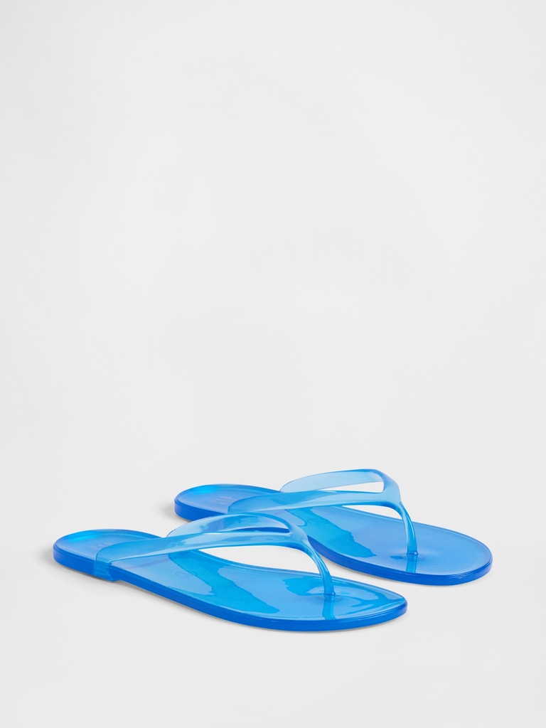 Gap Logo Jelly Flip Flops