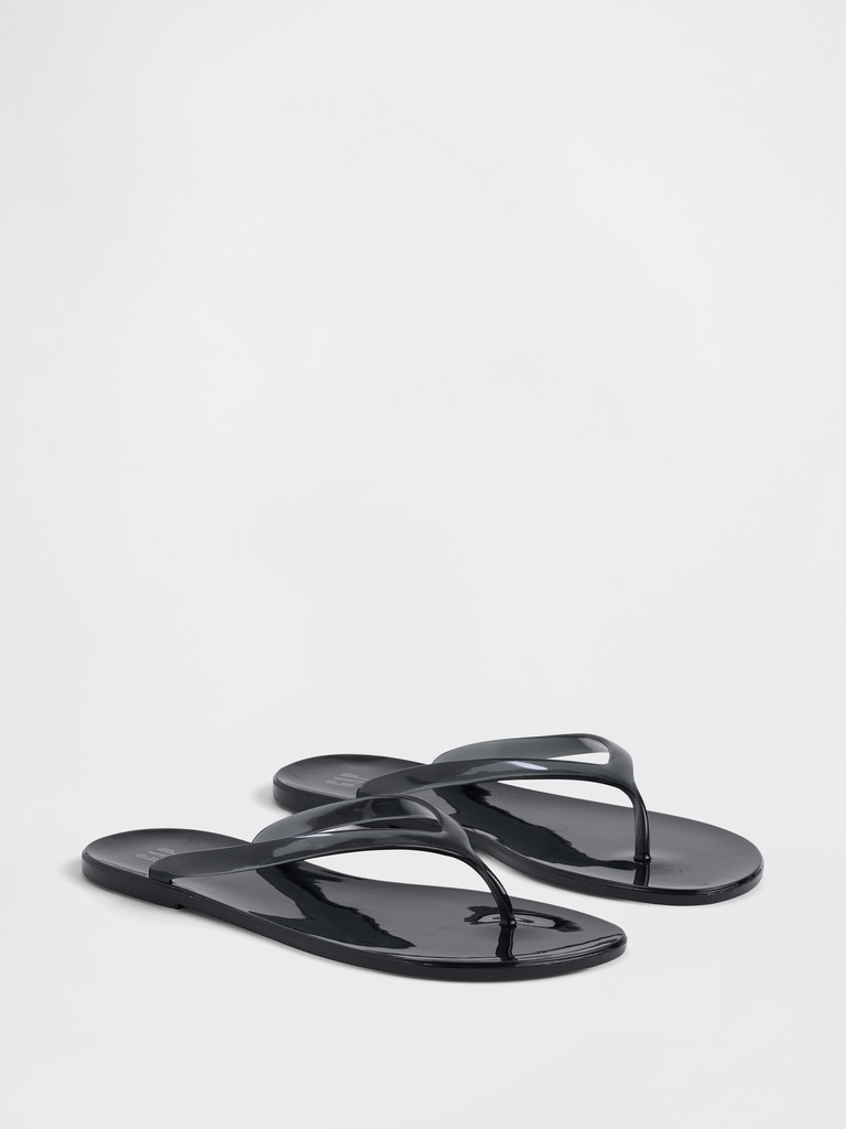 Gap Logo Jelly Flip Flops