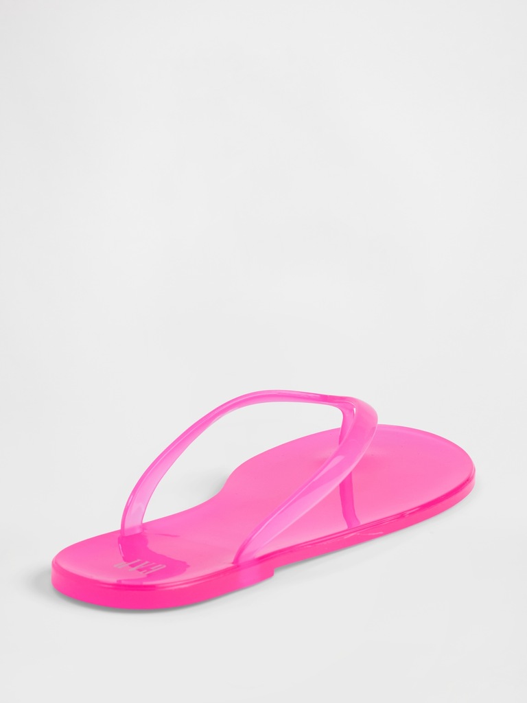 Gap Logo Jelly Flip Flops