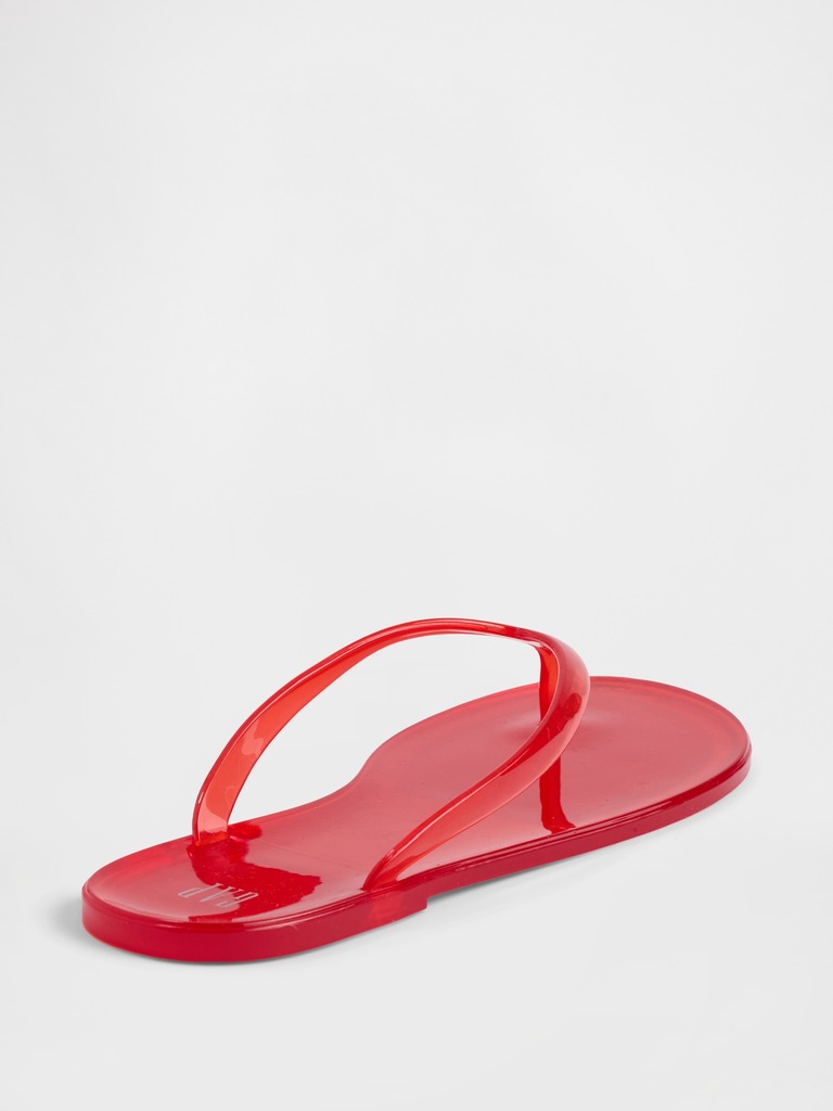 Gap Logo Jelly Flip Flops