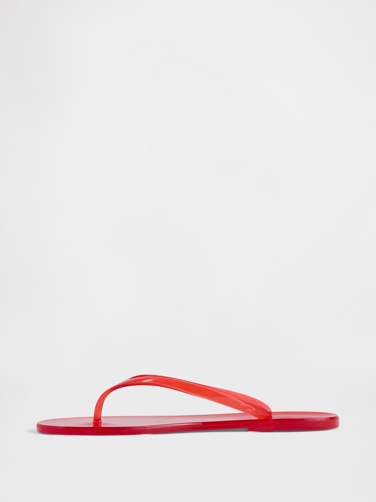 Gap Logo Jelly Flip Flops