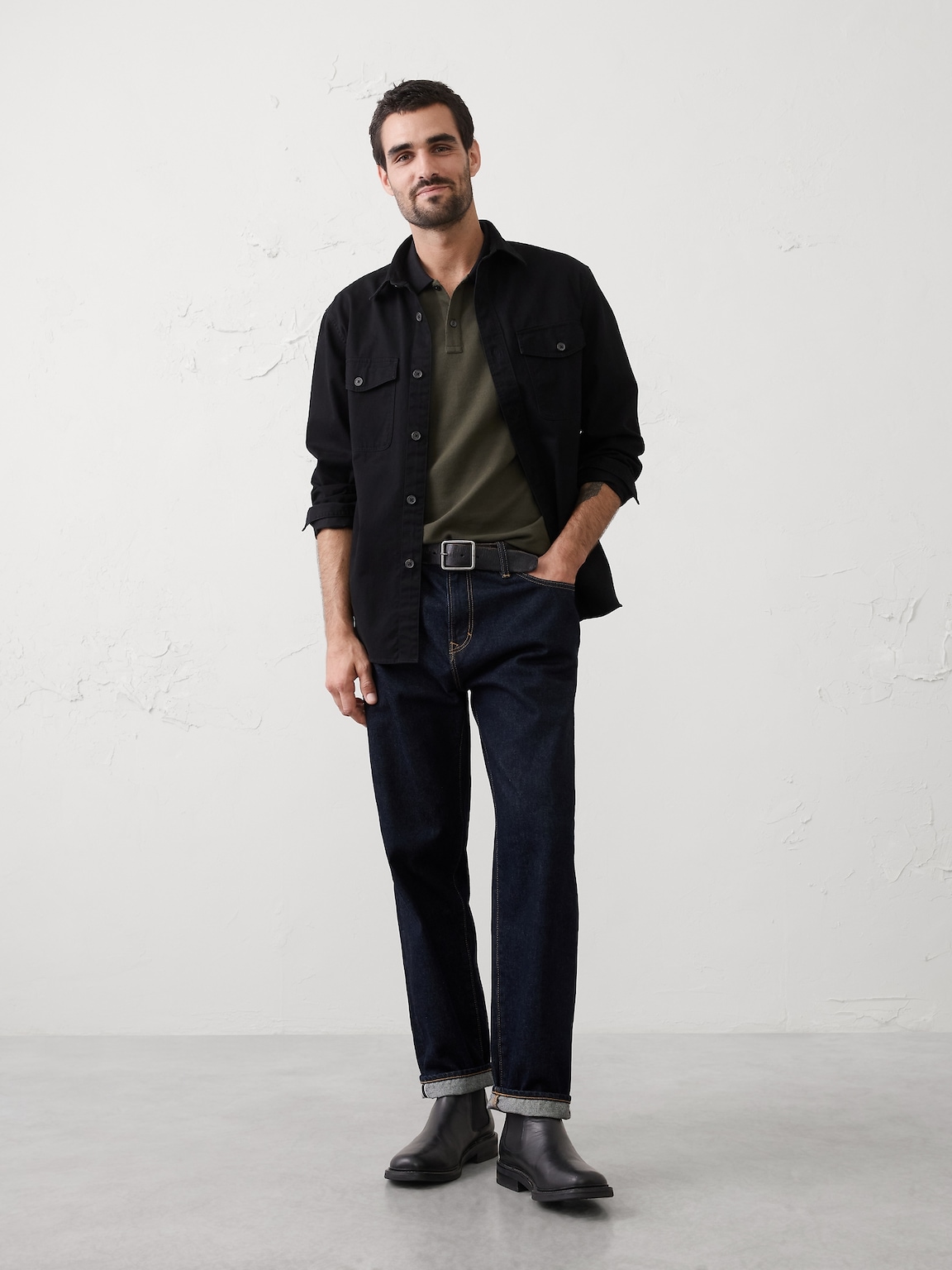 Standard-Fit Monogram Pique Polo