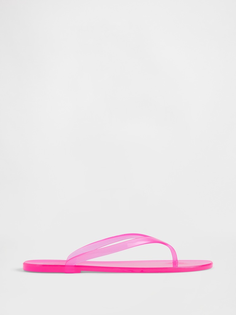 Gap Logo Jelly Flip Flops