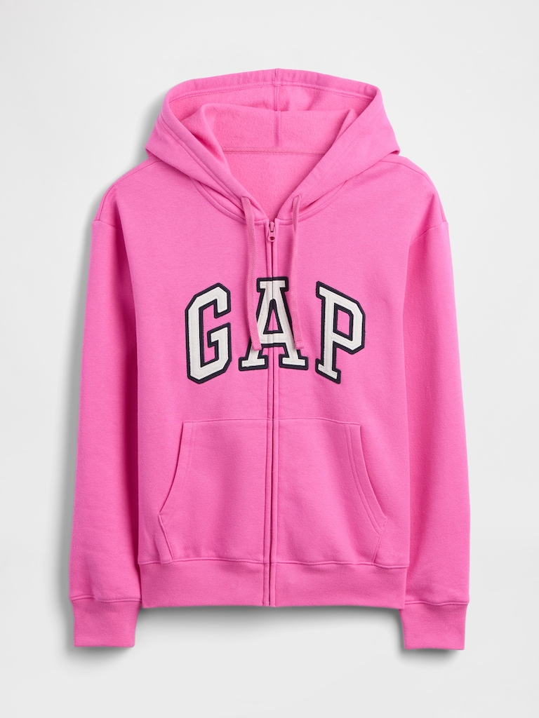 Relaxed Gap Logo Zip Hoodie