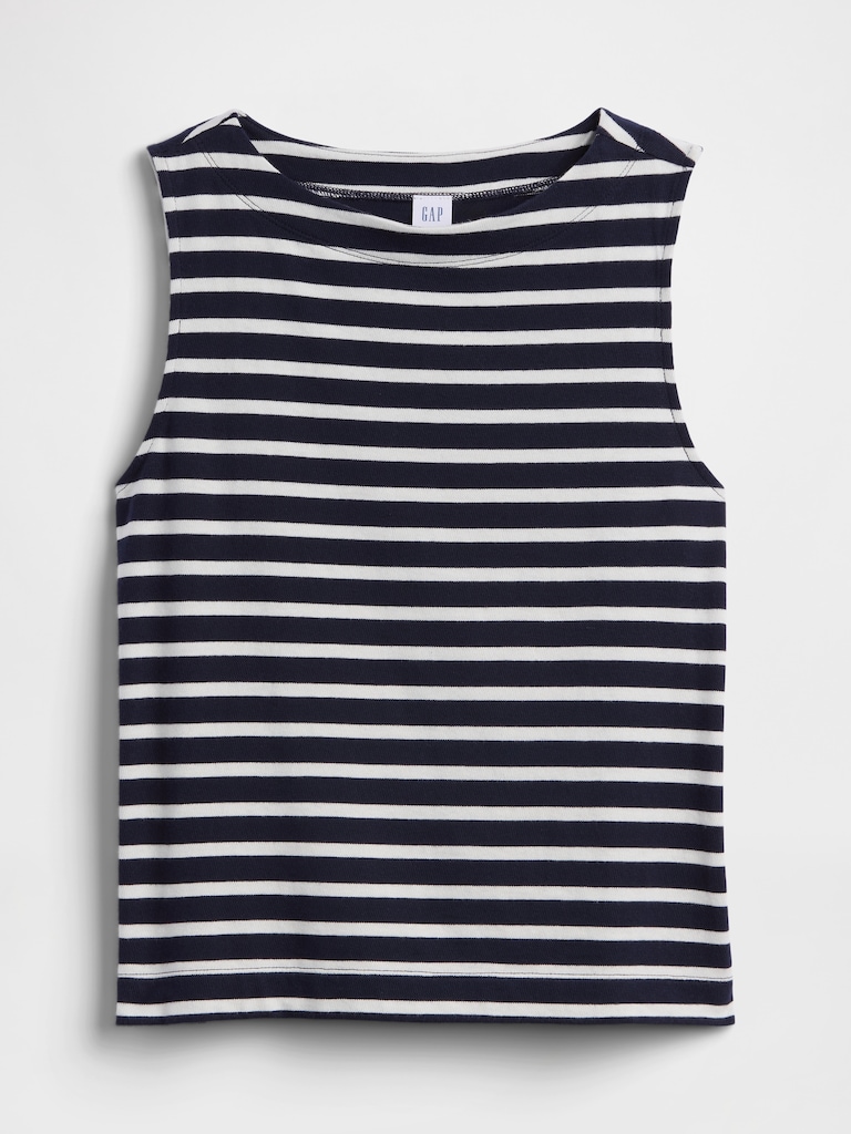 Stripe Boatneck Top