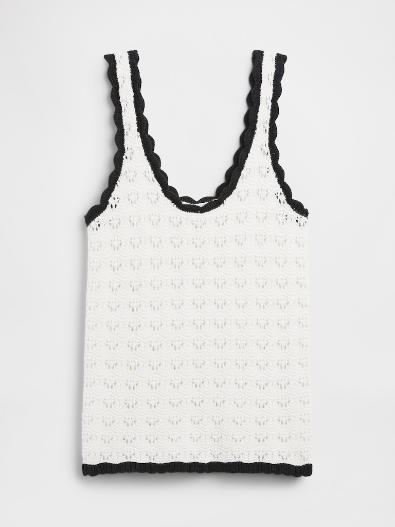 Crochet Scoopneck Tank Top