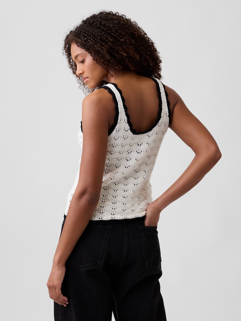 Crochet Scoopneck Tank Top