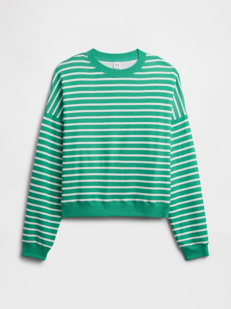 Oversized Wedge French Terry Sweatshirt