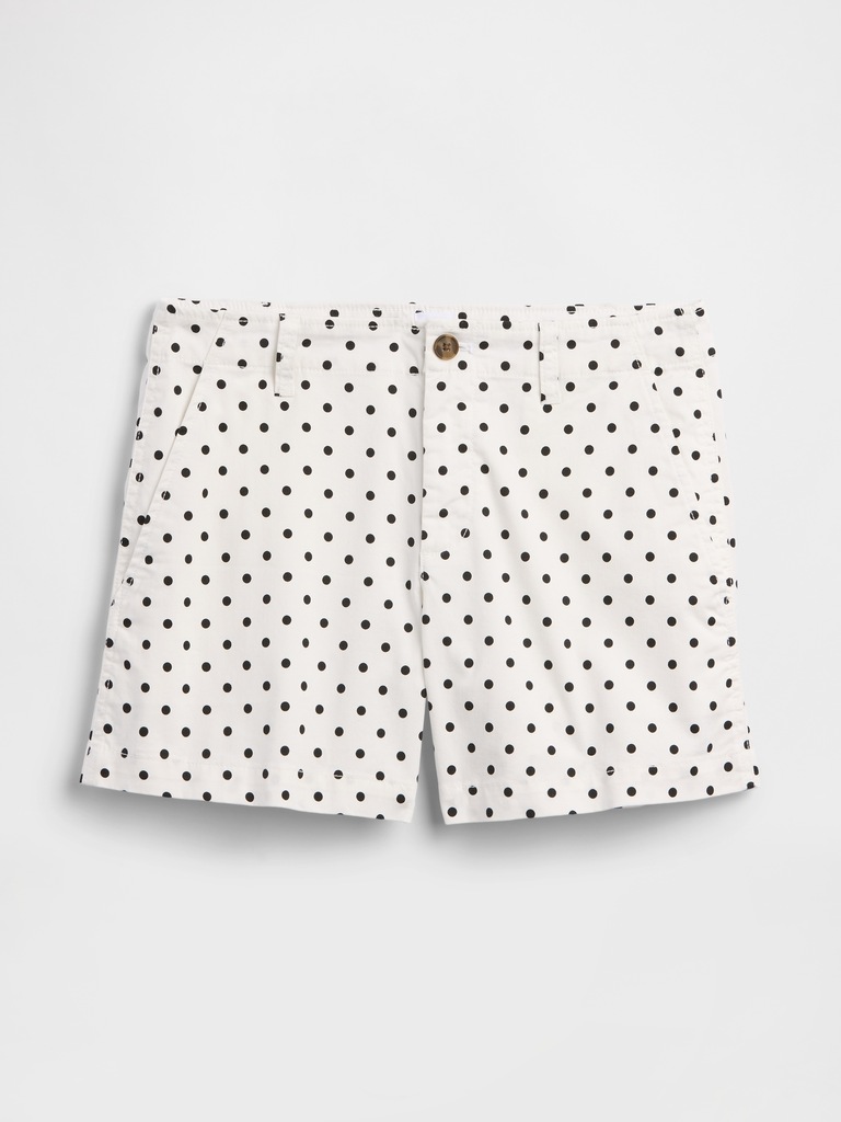 5" Mid Rise Downtown Khaki Shorts