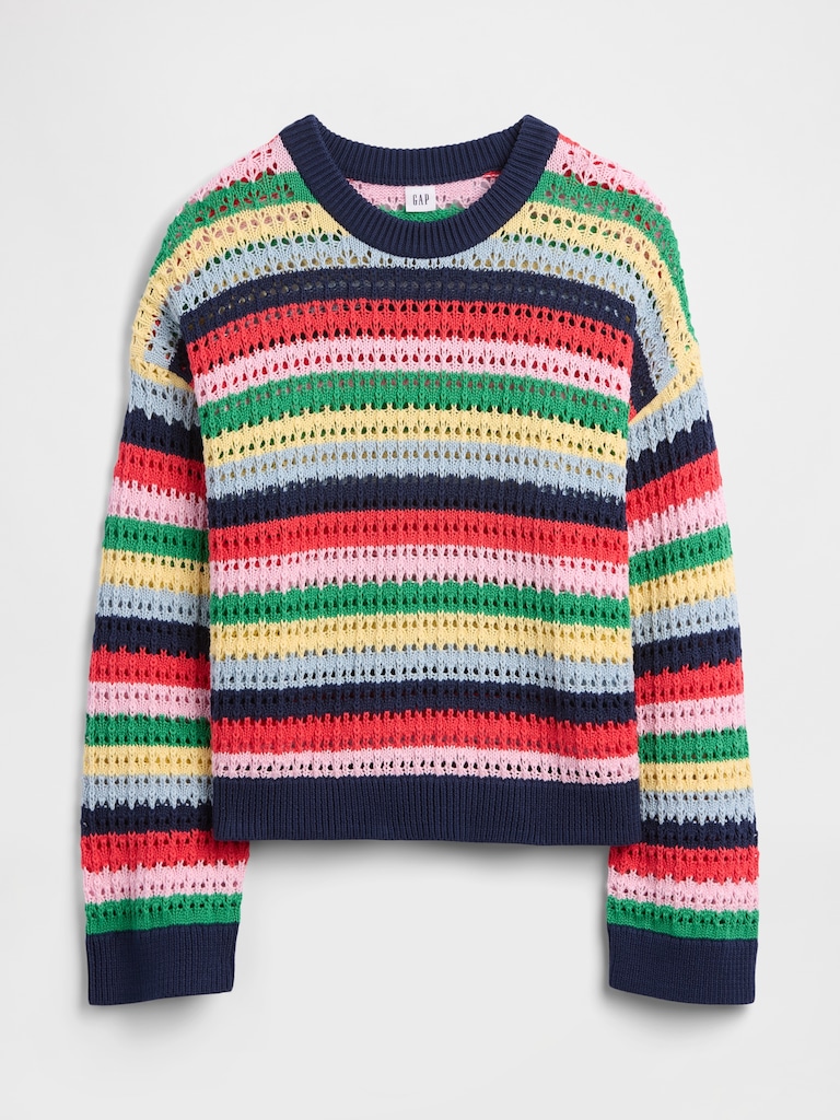 Oversized Crochet Sweater