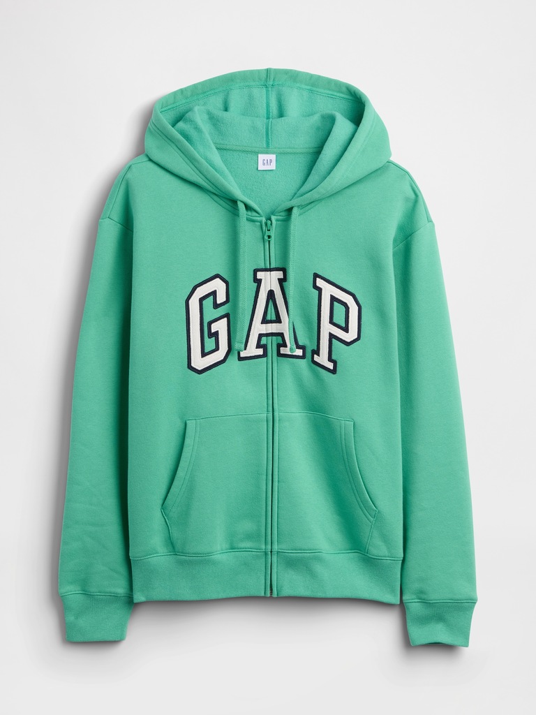 Relaxed Gap Logo Zip Hoodie