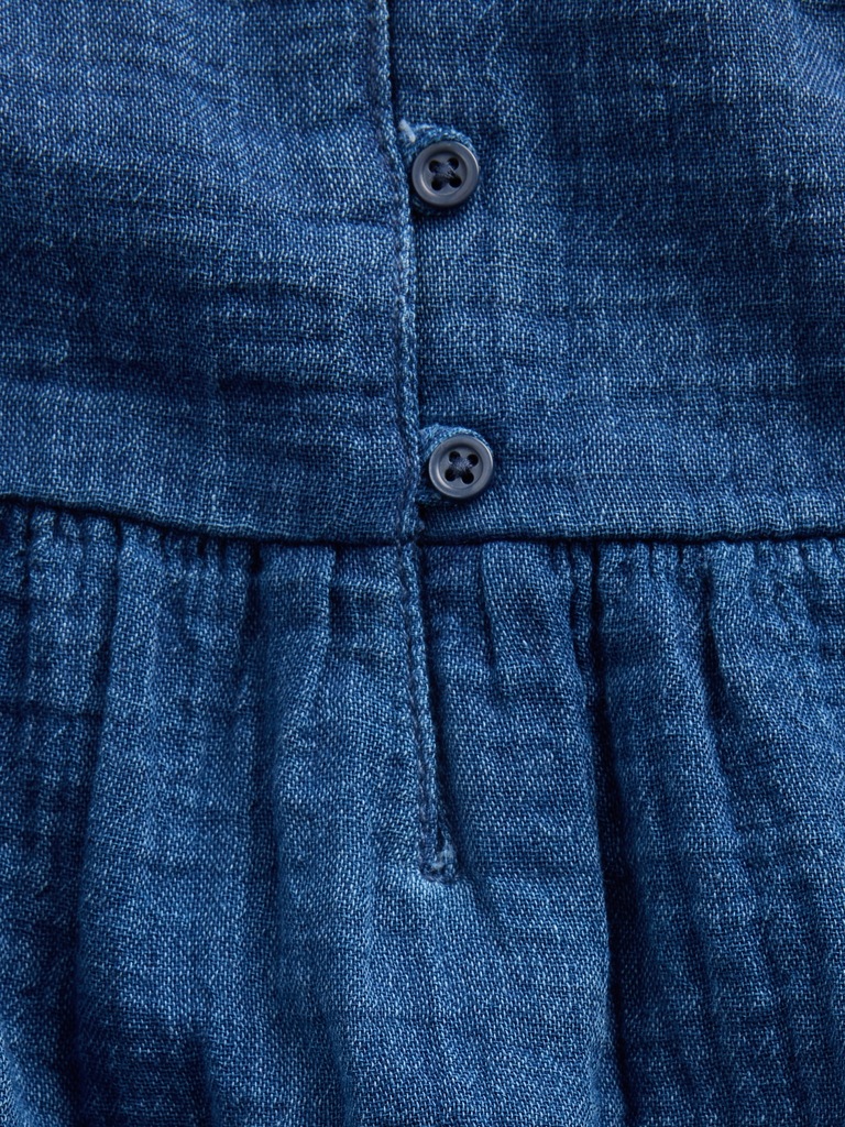 Kids Cotton Gauze Tiered Tank Top