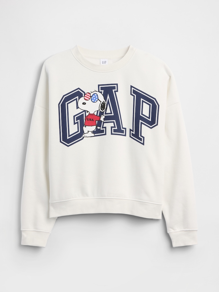 Peanuts Oversized Wedge Crewneck Sweatshirt