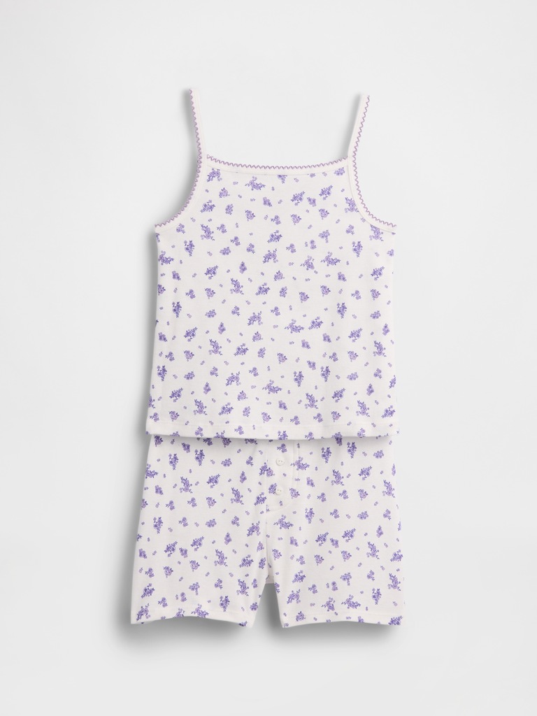 Kids Organic Cotton PJ Shorts Set