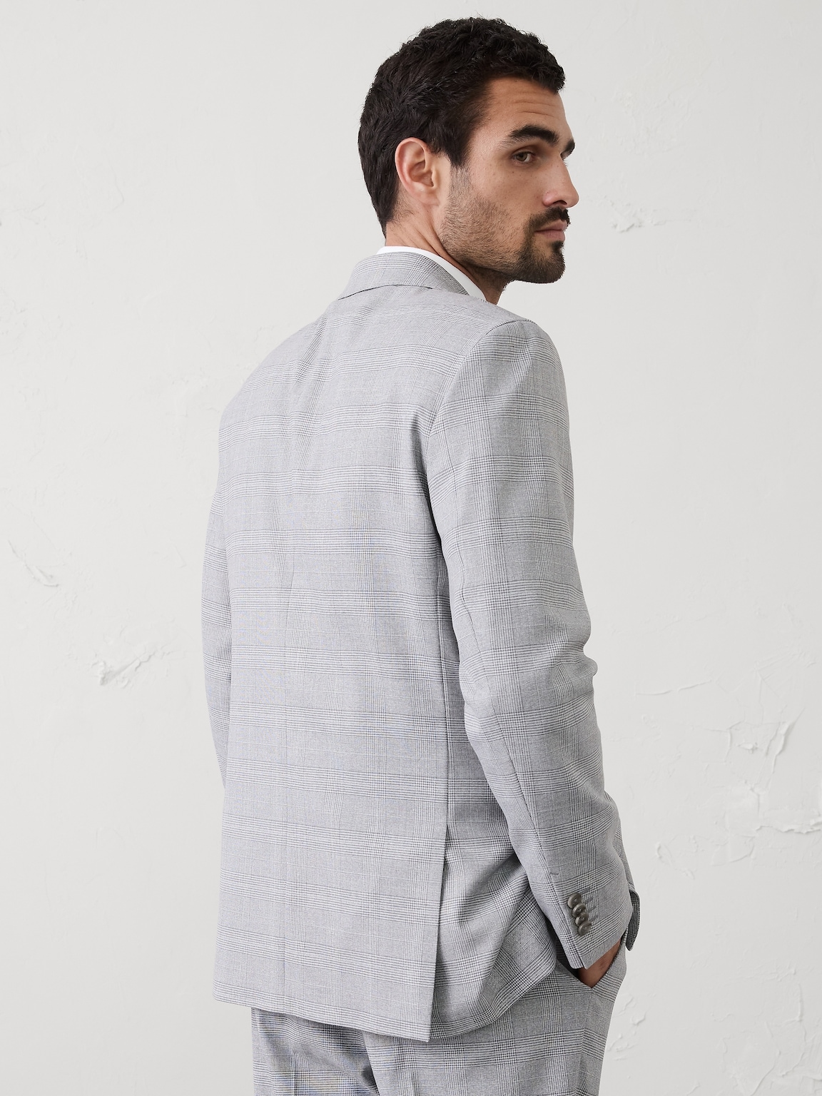 Glen Plaid Suit Jacket