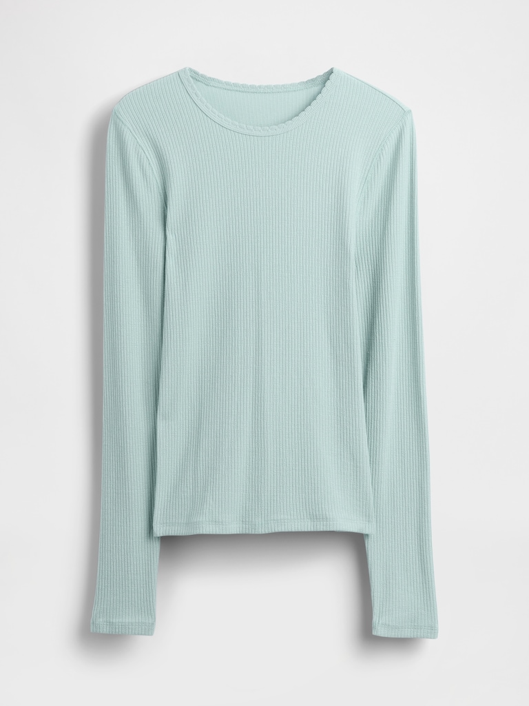 Pointelle Rib T-Shirt