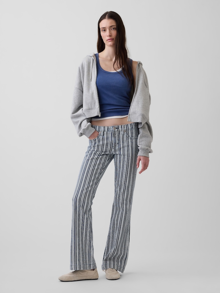 Low Rise Long & Lean Stripe Jeans