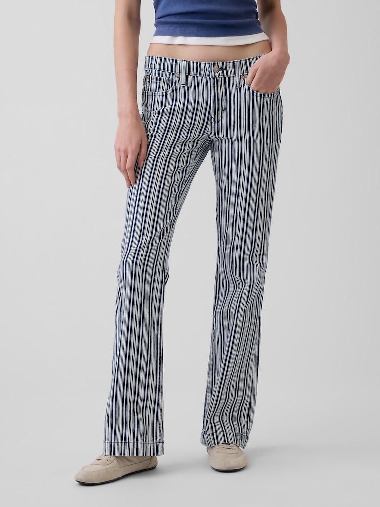 Low Rise Long & Lean Stripe Jeans