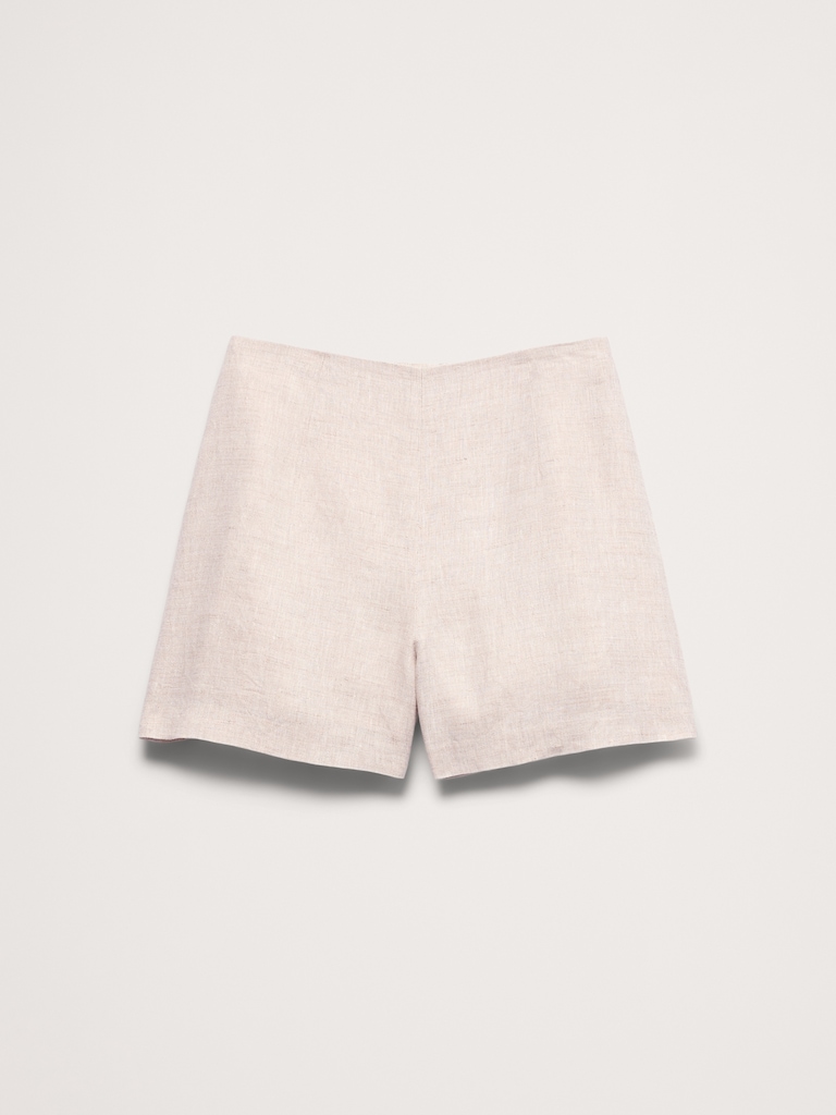 High-Rise 3" Linen Short