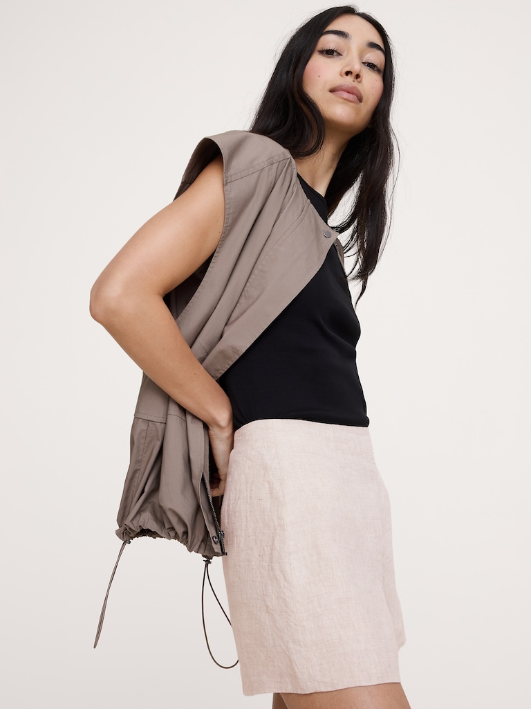 High-Rise 3" Linen Short