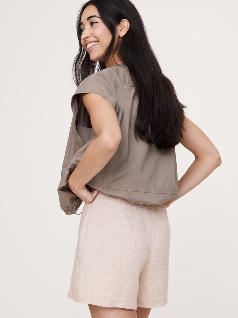 High-Rise 3" Linen Short