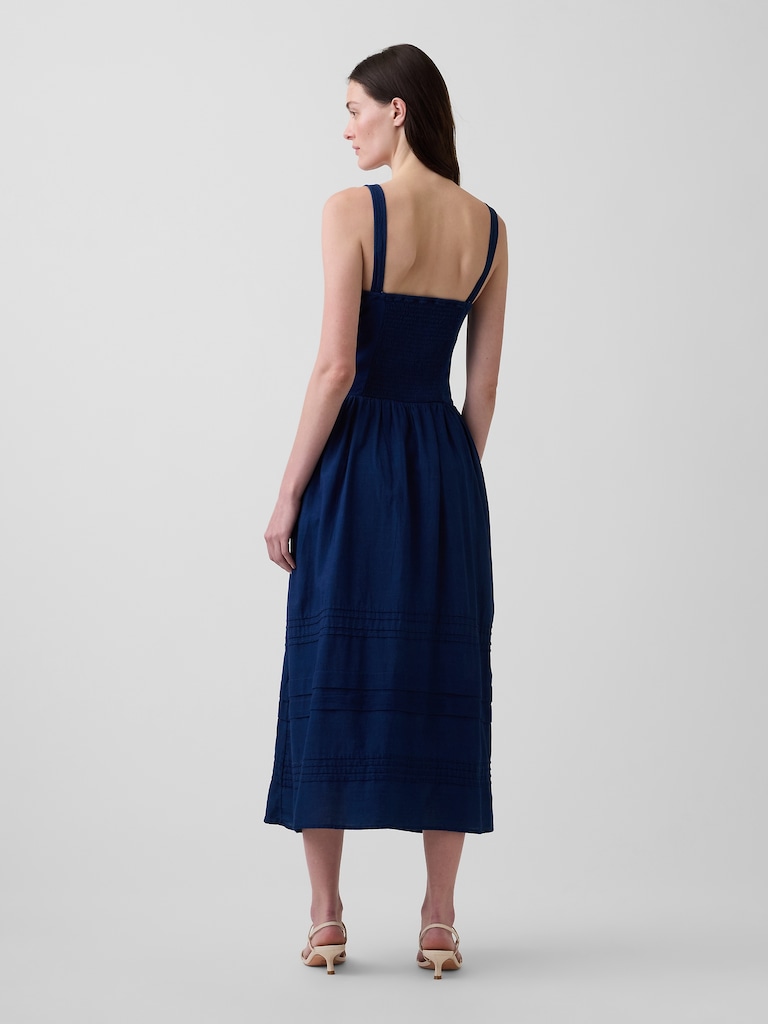 Lace-Up Corset Maxi Dress