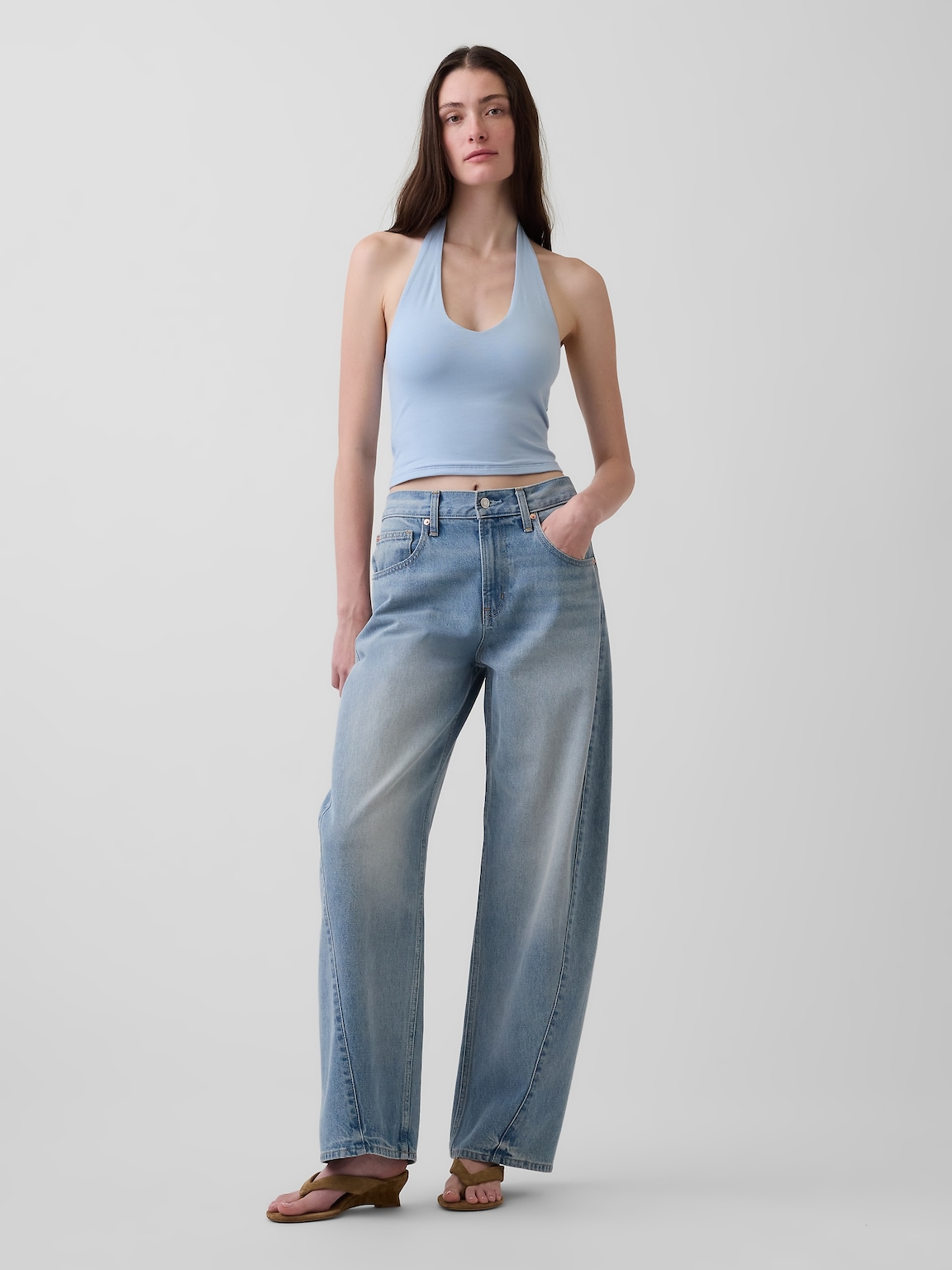 CloseKnit Halter Crop Top
