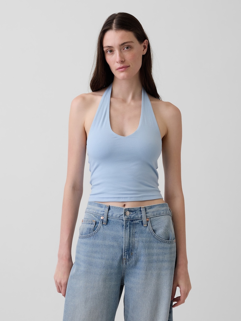 CloseKnit Halter Crop Top