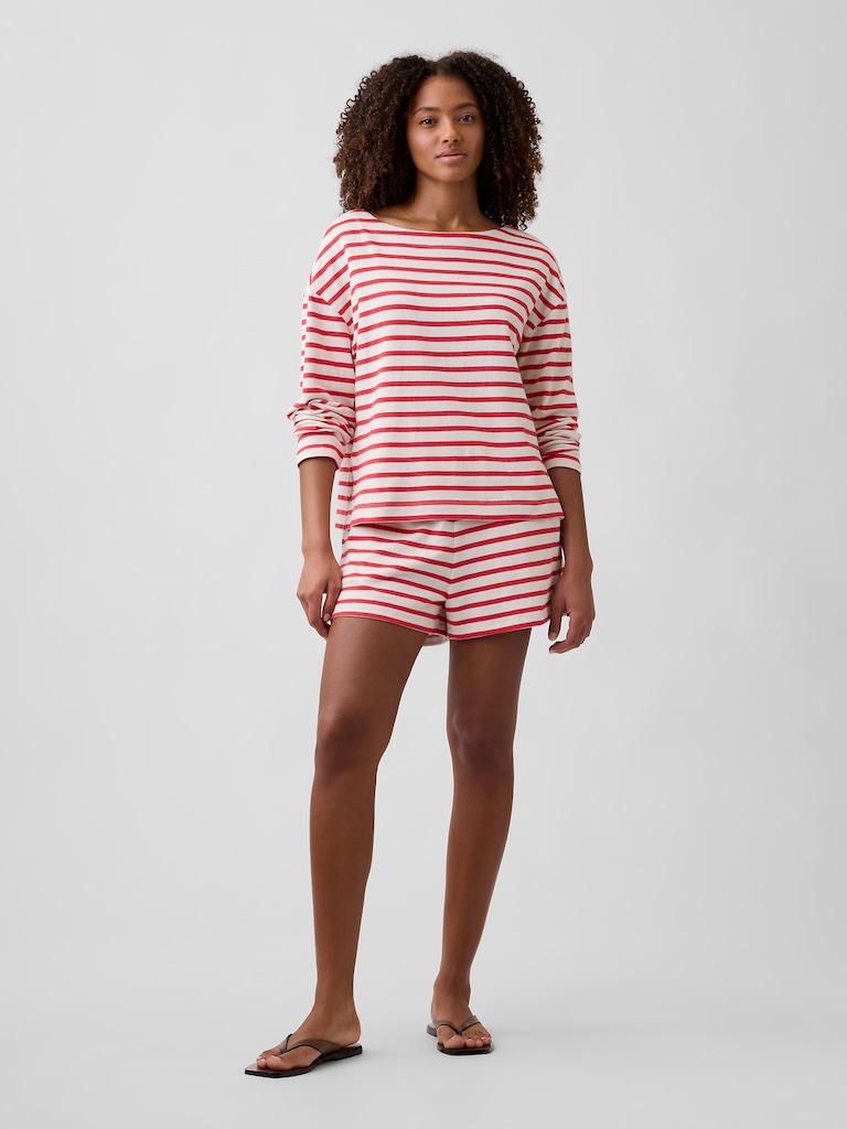 Stripe Boatneck Top