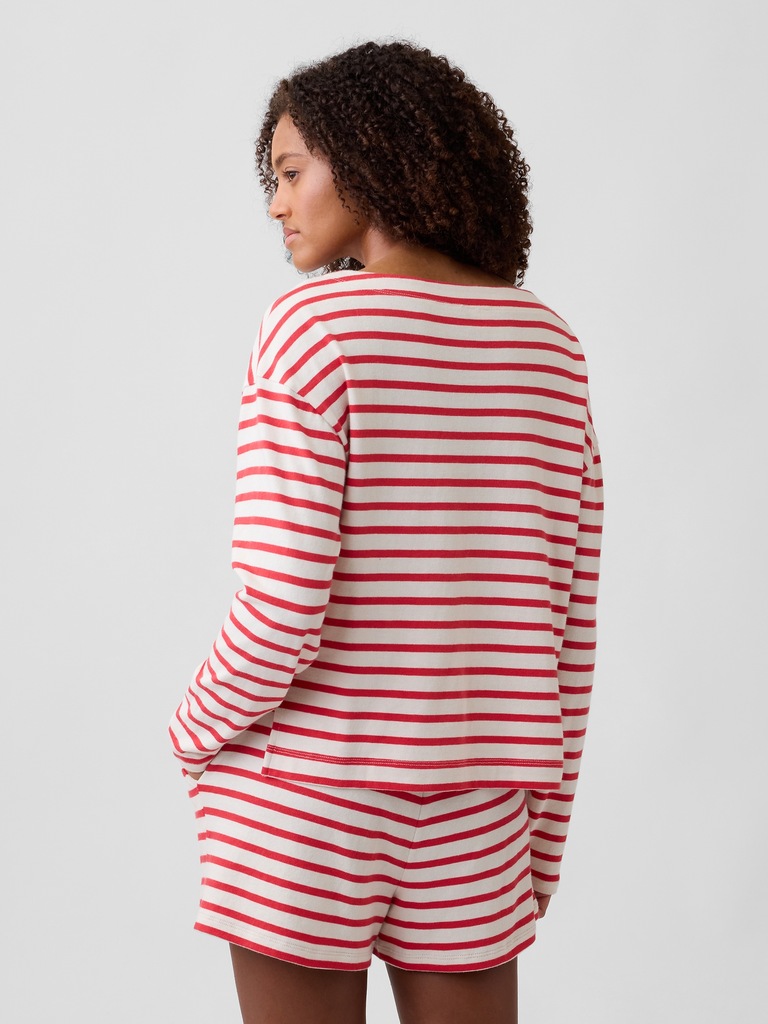 Stripe Boatneck Top