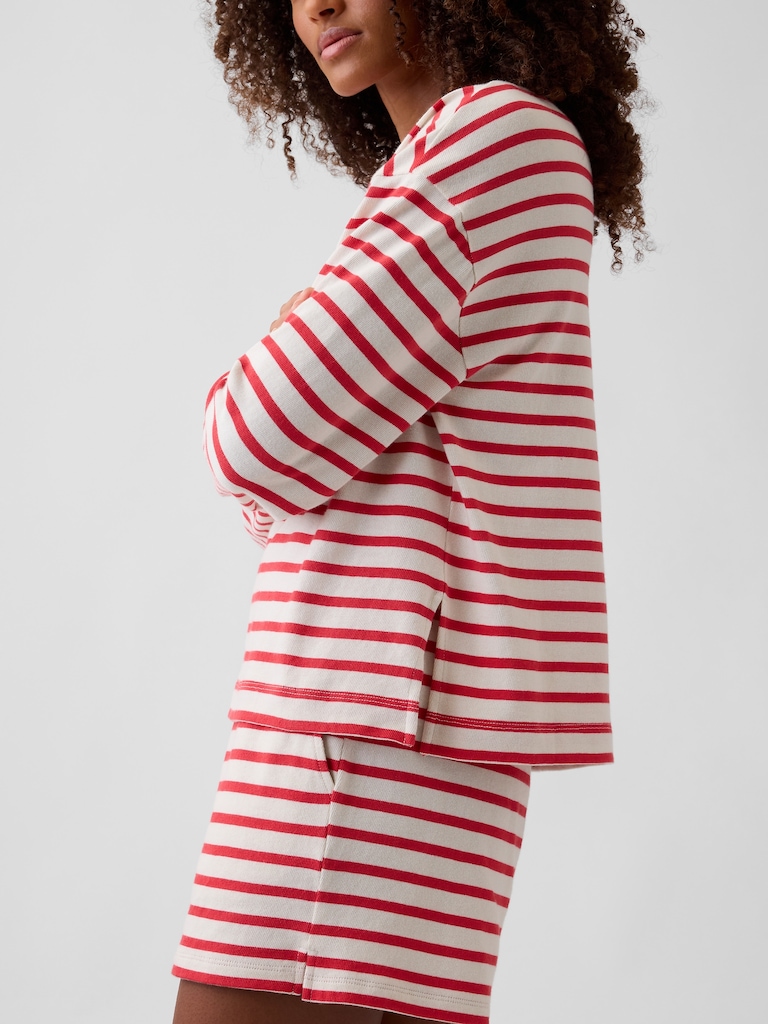 Stripe Boatneck Top