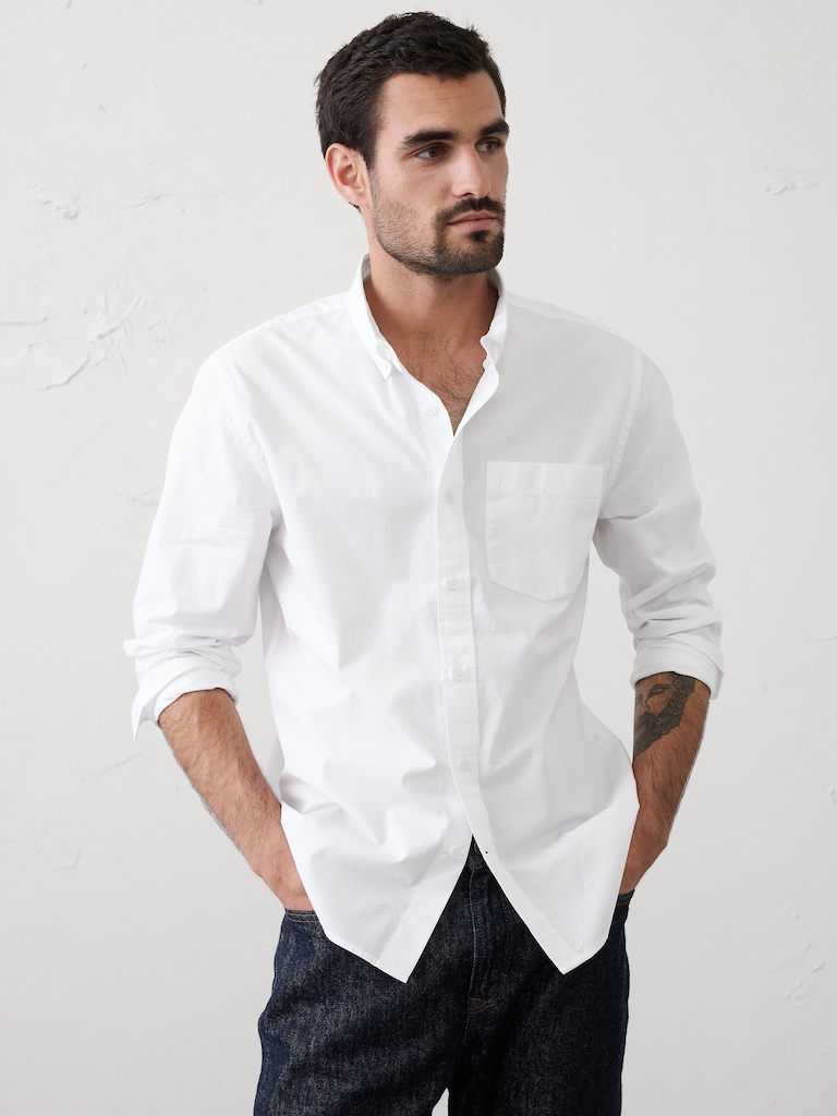 Standard-Fit Softwash Chambray Shirt
