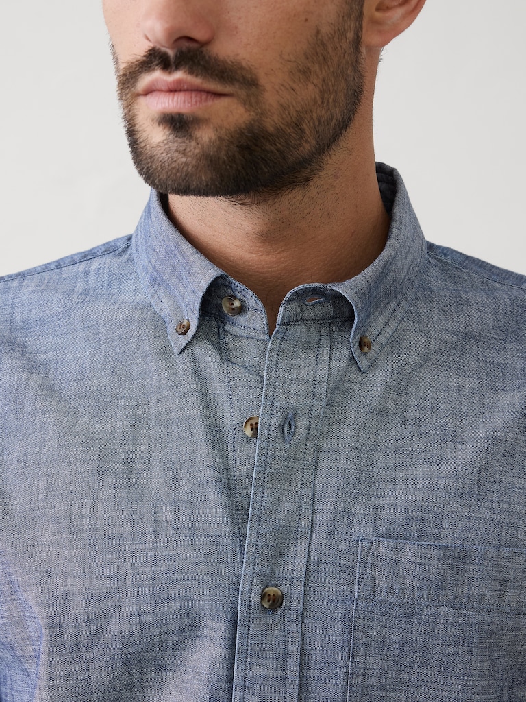 Standard-Fit Softwash Chambray Shirt