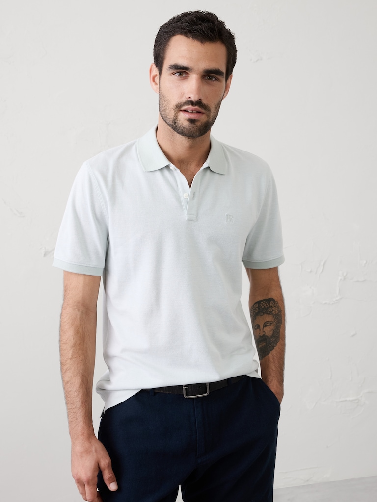 Standard-Fit Pique Polo