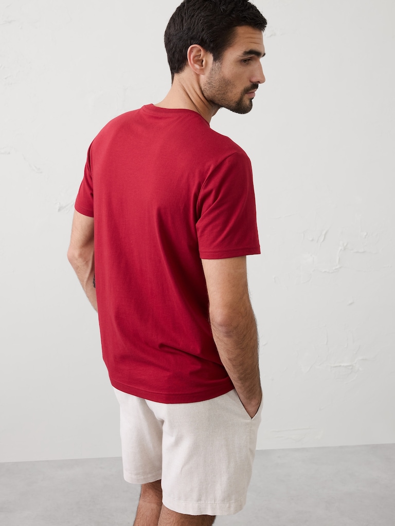Standard-Fit Premium Wash Crew-Neck T-Shirt