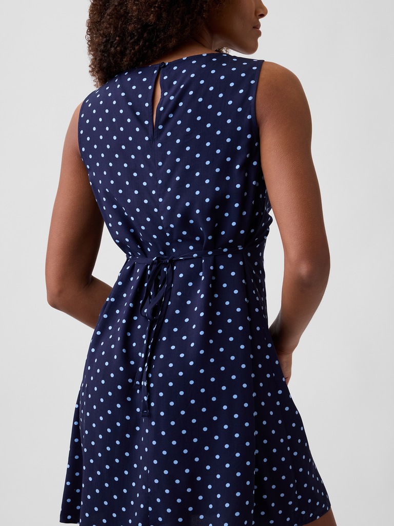 Print Sleeveless Mini Dress