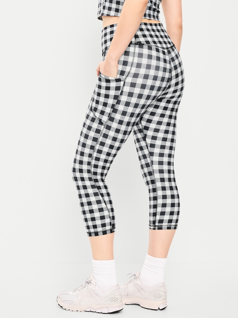 High-Waisted PowerSoft Crop Pocket Leggings